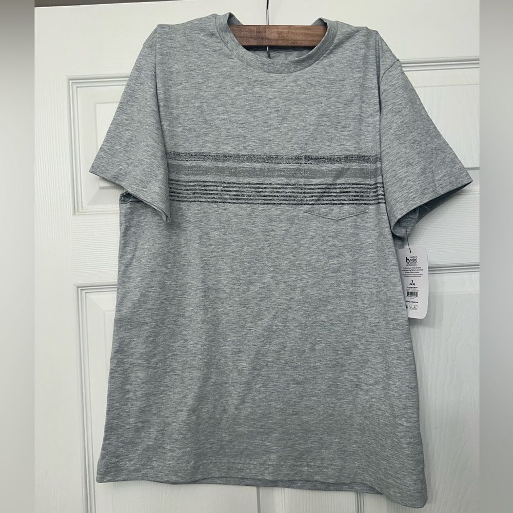 George Gray Striped Men's Shirt Size Small